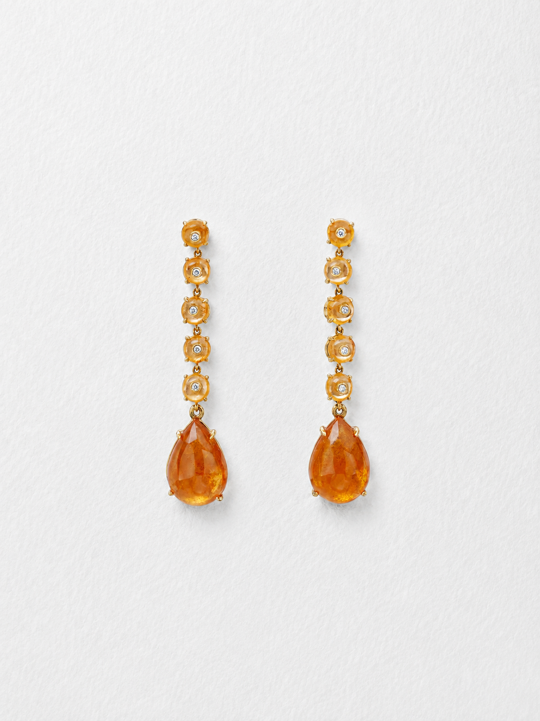 Spessartite Garnet Drop Earrings