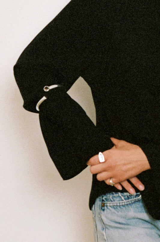 One Band Cuff with Brown Topaz