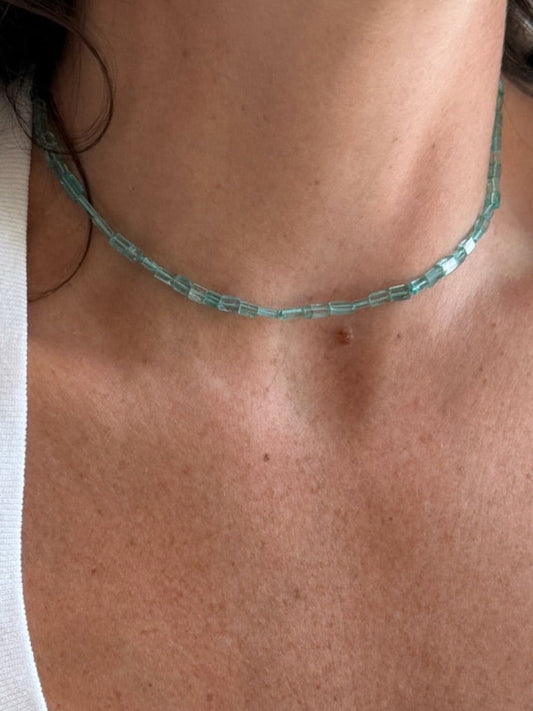 Apatite Column Necklace