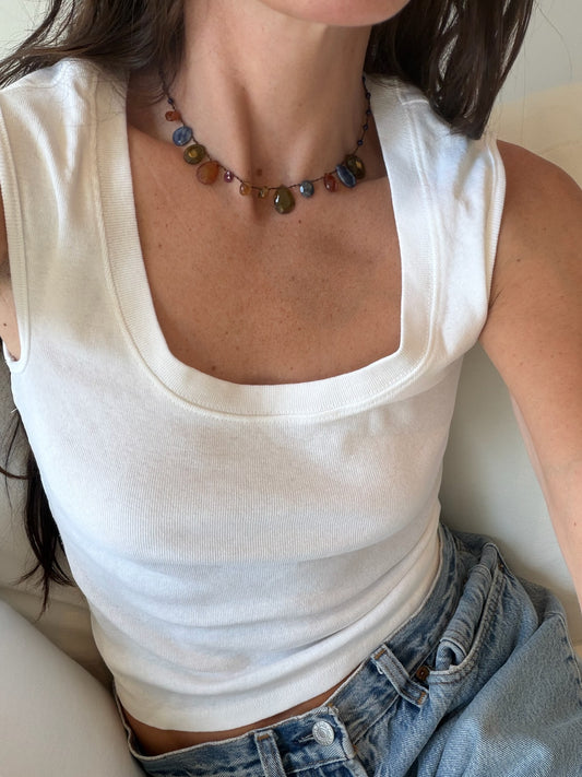 Citrine Tourmaline Mix Necklace