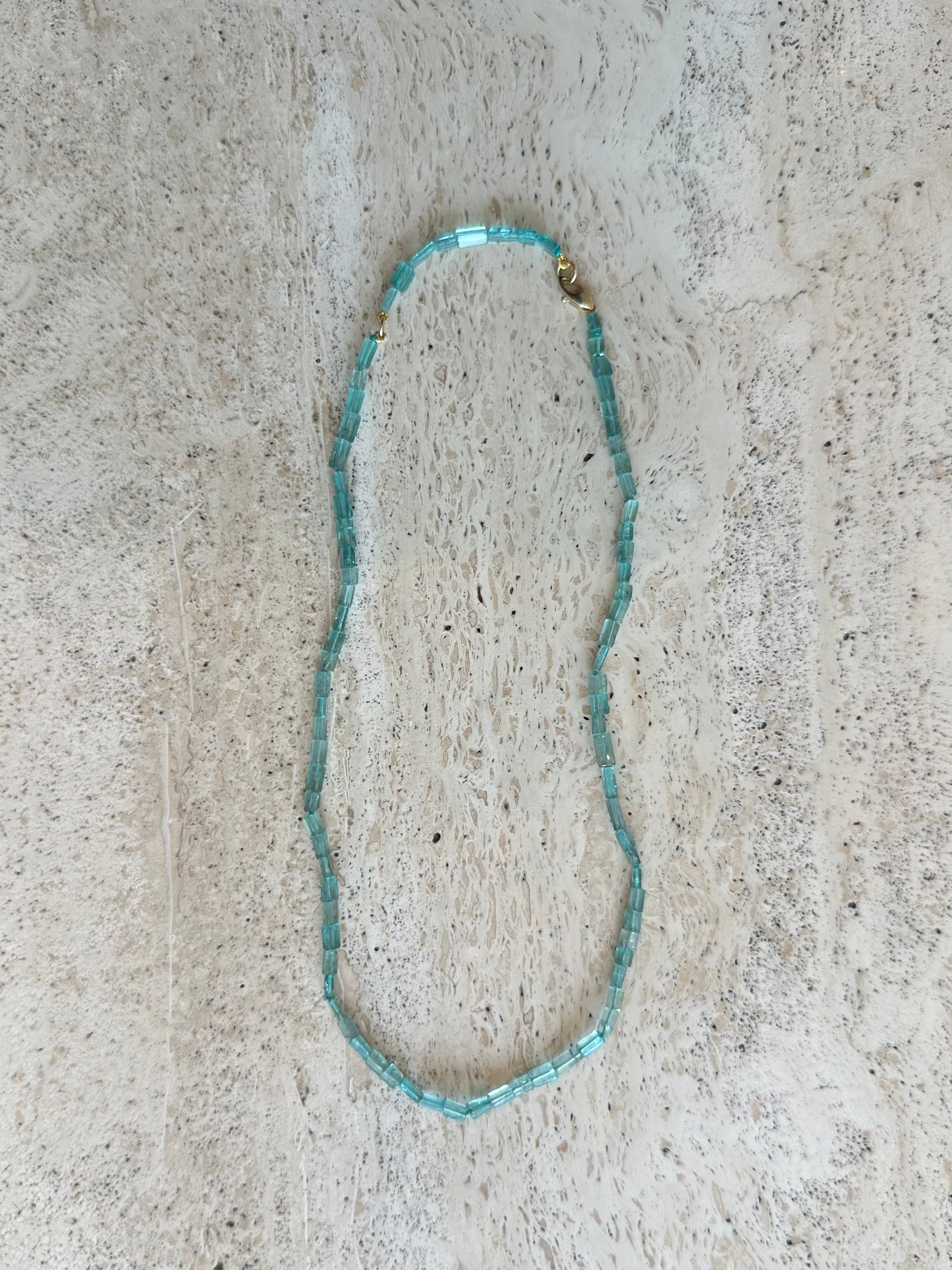 Apatite Column Necklace