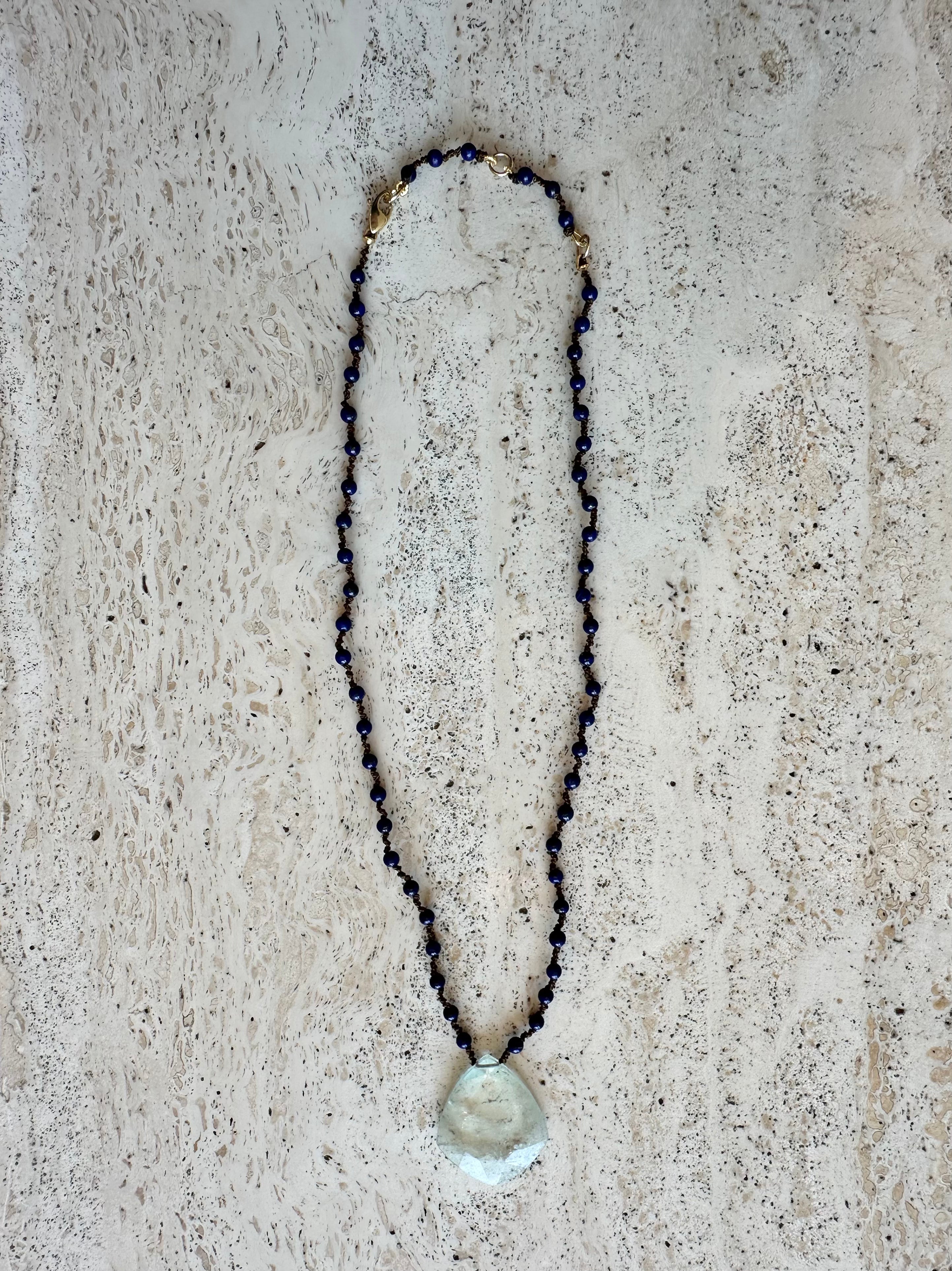 Lapis and Crystal Necklace
