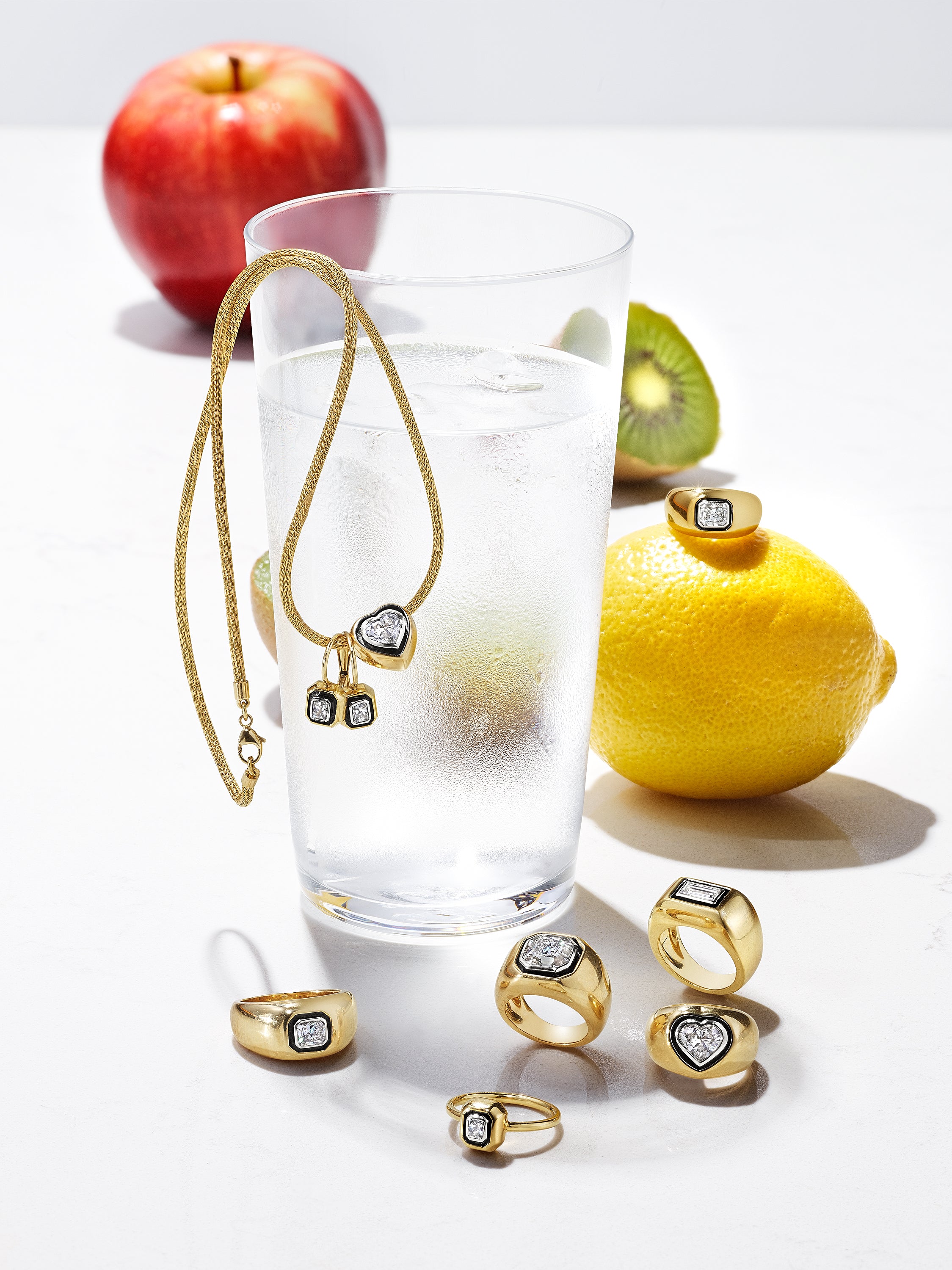 'All That Is' Radiant Diamond Single Drop Earrings