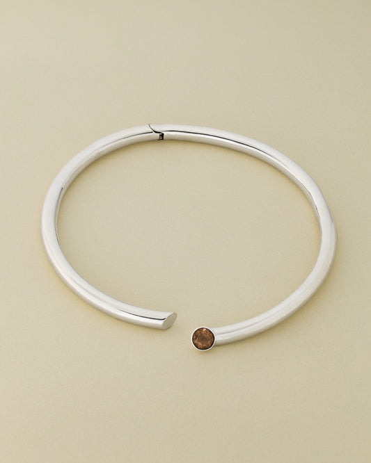 Necklace Cuff with Brown Topaz
