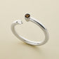 One Band Cuff with Brown Topaz