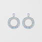 Clair de Lune Moonstone Frontal Hoops
