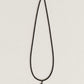 18K White Gold Black Diamond Bead Necklace