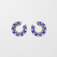 Les Jardins Tanzanite and Diamond Frontal Hoops