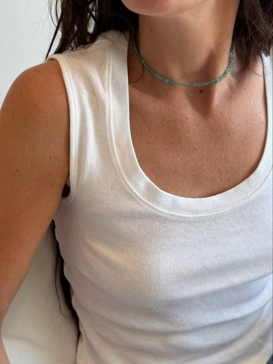 Apatite Column Necklace