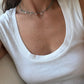 Apatite Column and Quartz Dewdrop Necklace
