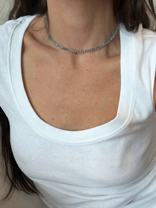Faceted Iolite Necklace