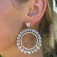 Clair de Lune Moonstone Frontal Hoops