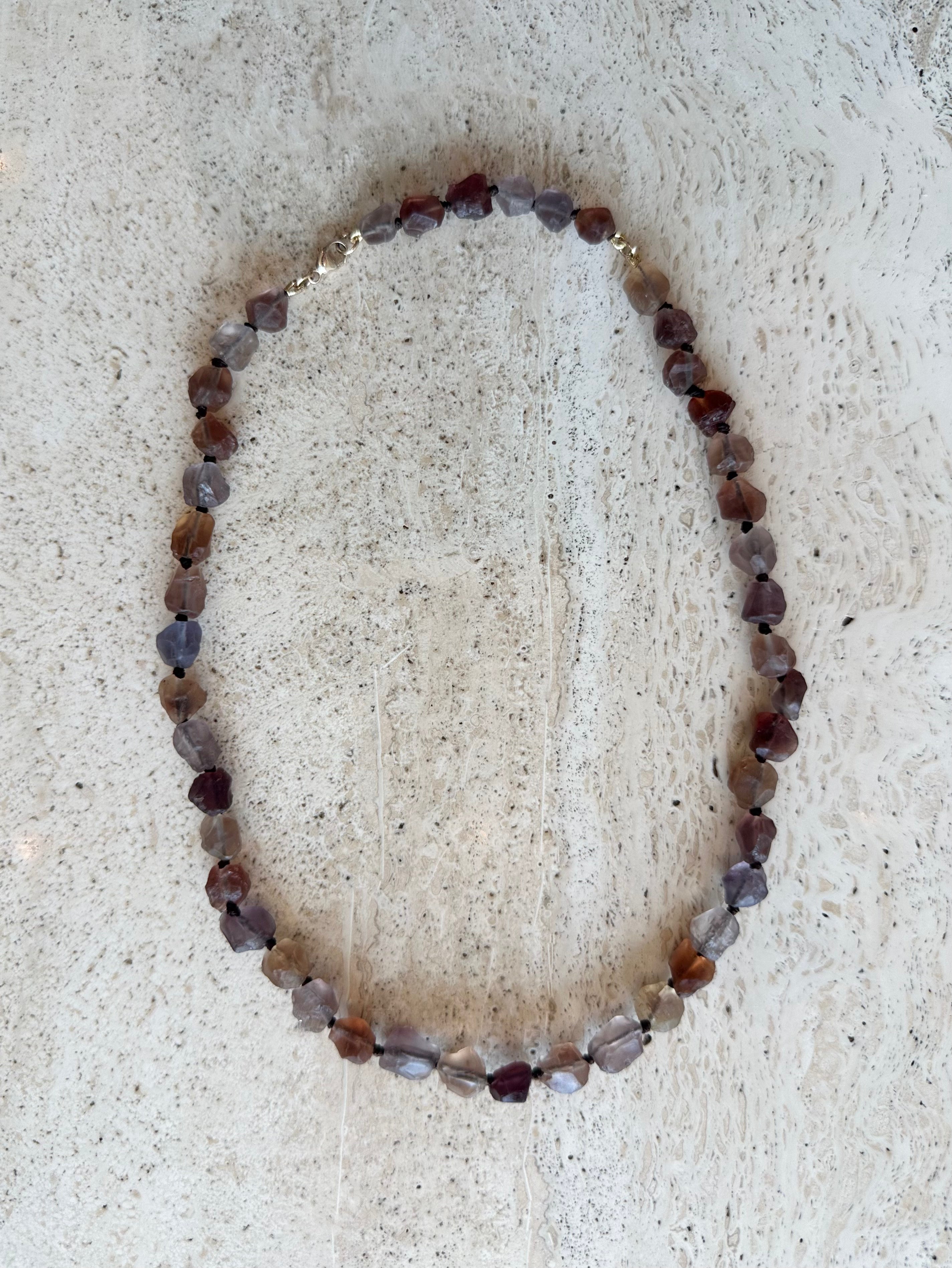 Organic Quartz Beaded Necklace