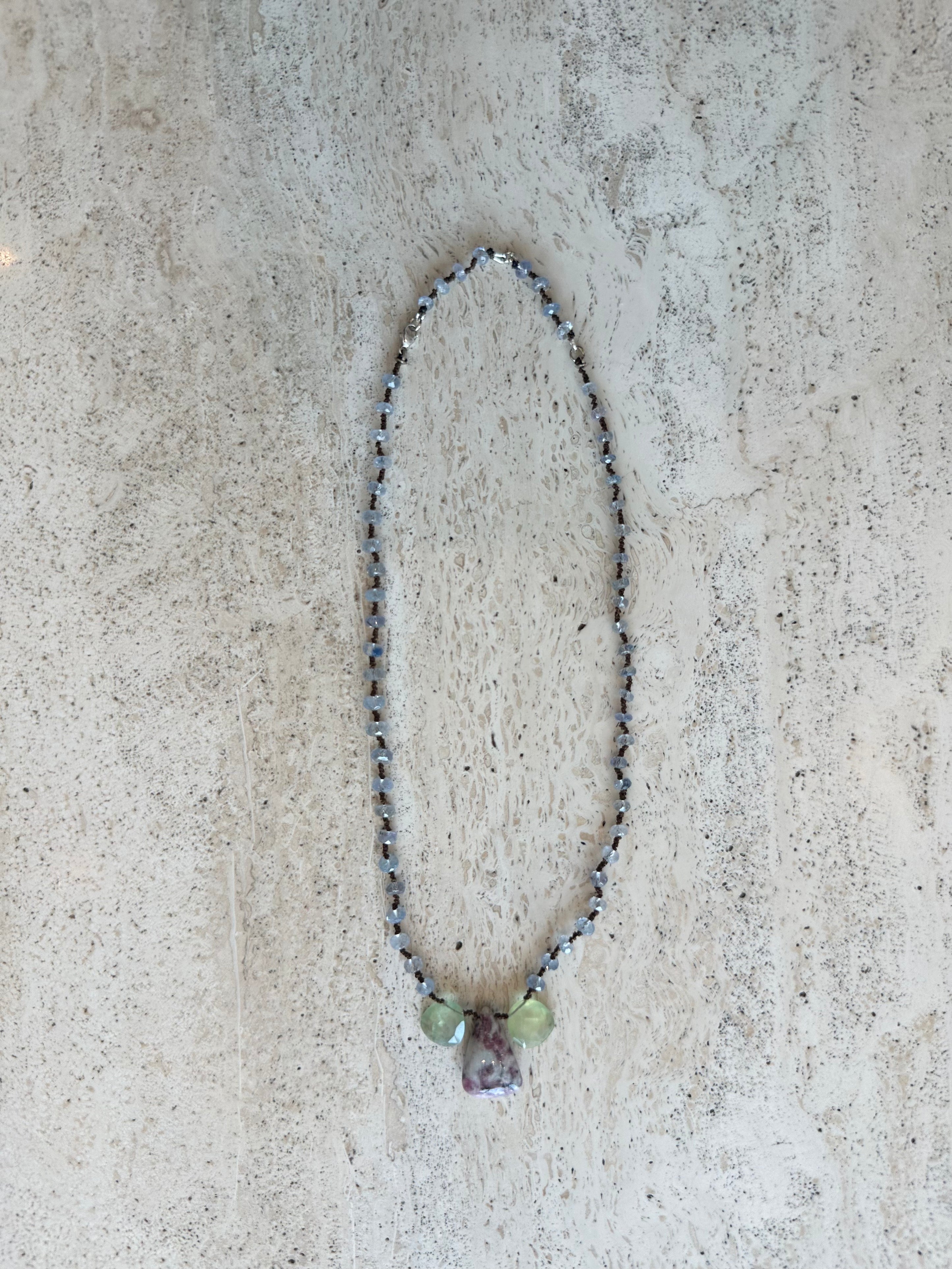 Iolite and Tourmaline Necklace