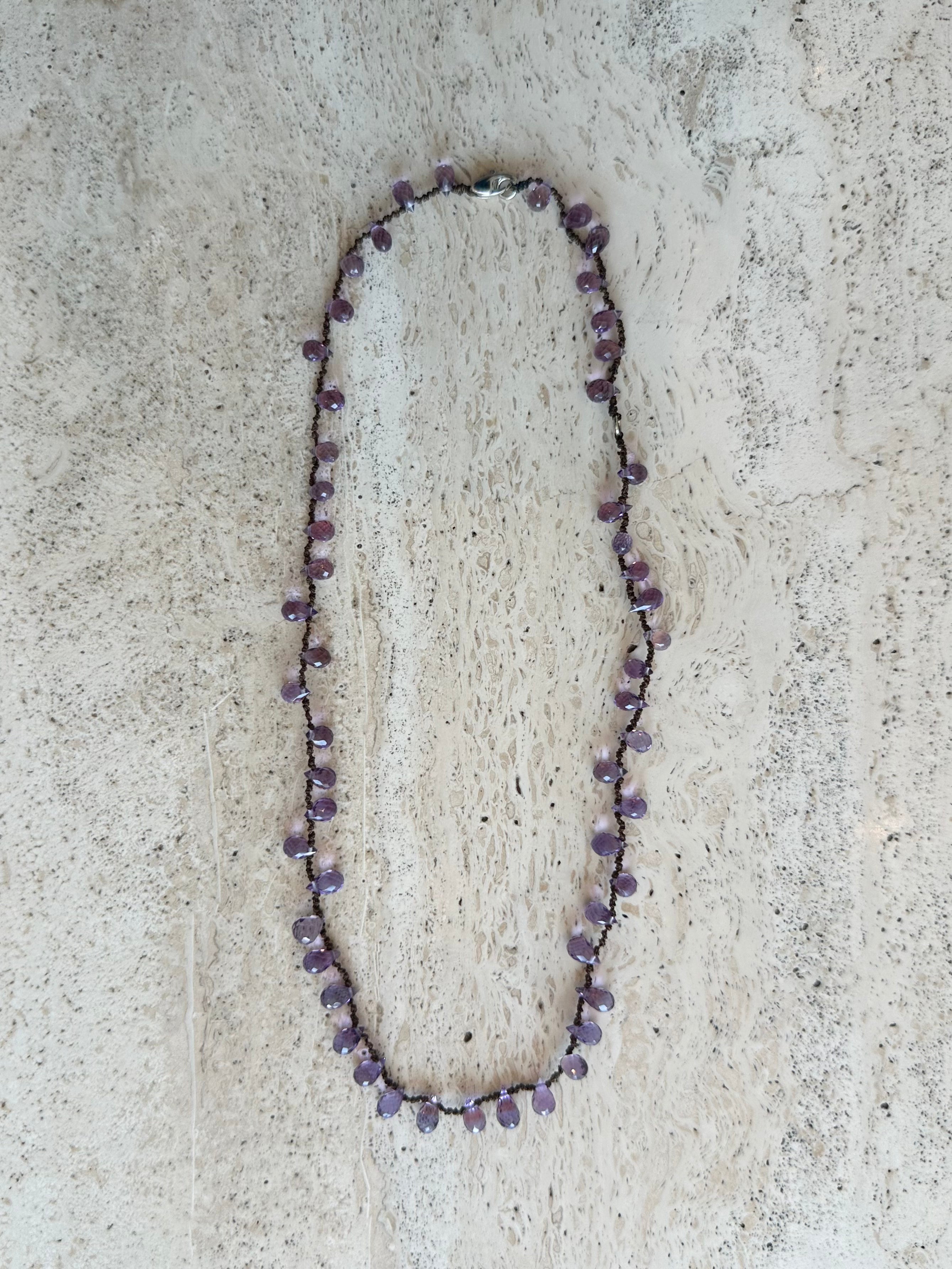 Dewdrop Amethyst Necklace