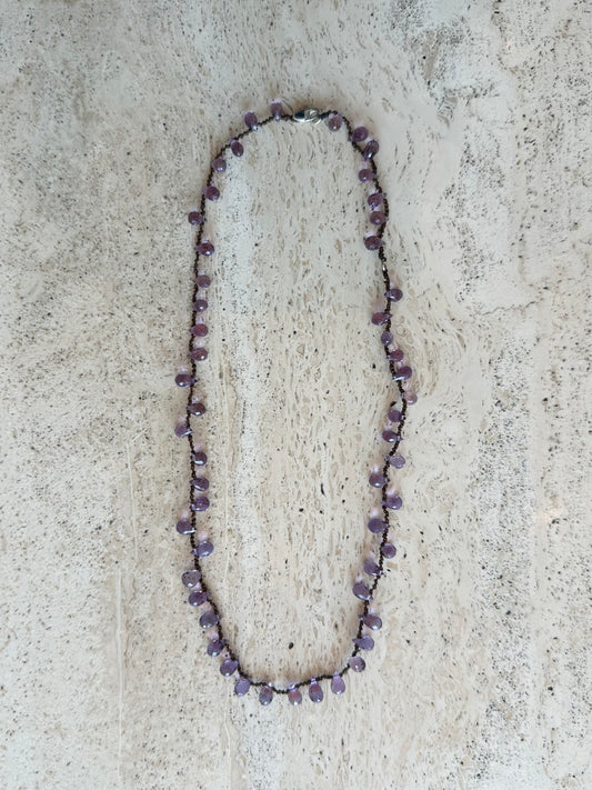 Dewdrop Amethyst Necklace