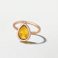 18K Rose Gold Orange Citrine Medium Calla Flip Ring
