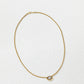 18K Yellow Gold Marquise Cut Diamond Sliding Pendant Necklace