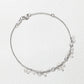 18K White Gold Briolette and Bezel Set Diamond Bracelet