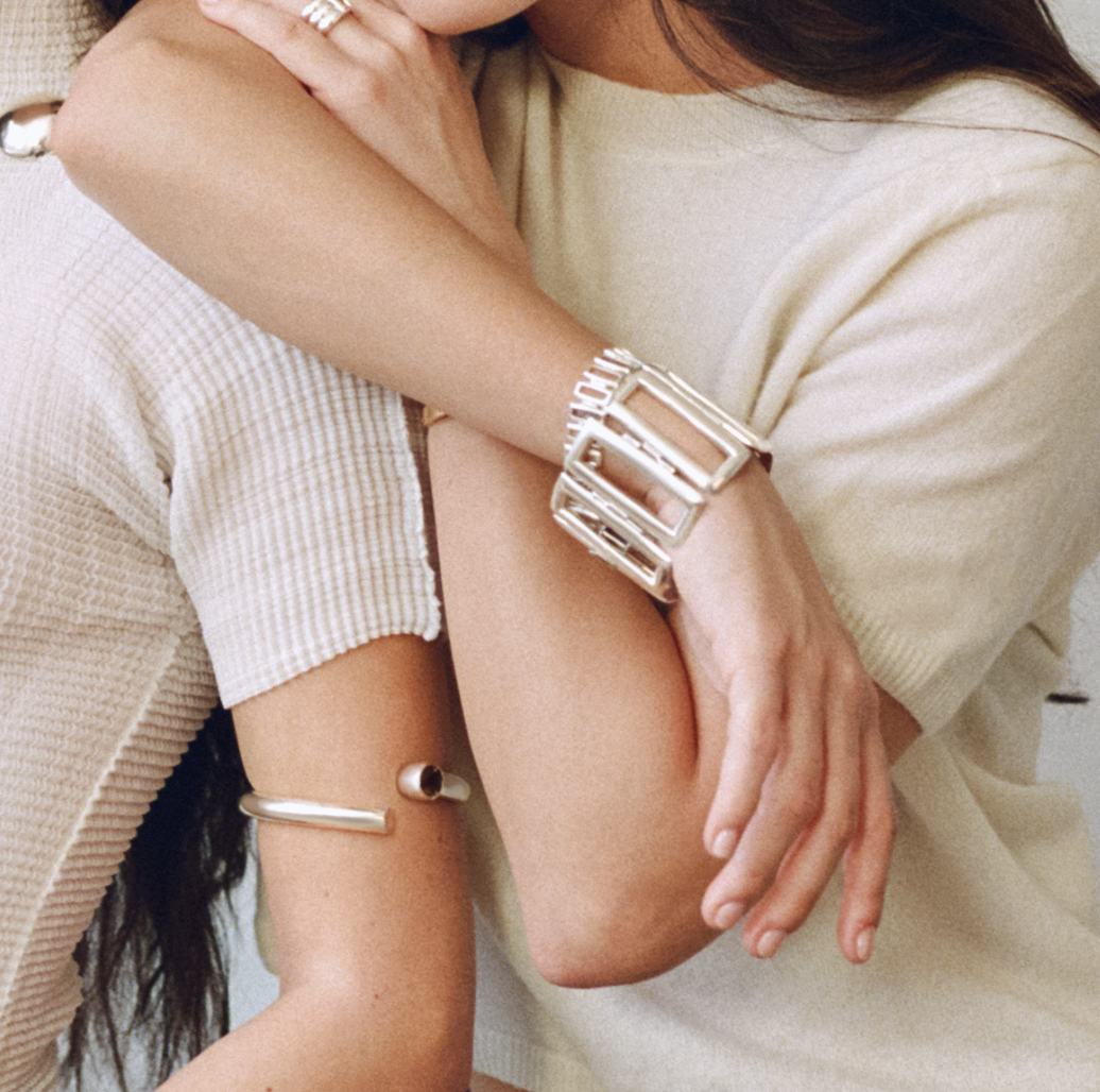 One Band Cuff with Brown Topaz
