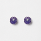 18K White Gold Iolite and Diamond Studs