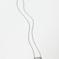 18K White Gold Slice Diamond Pendant with Pavé Diamonds