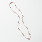 18K Rose Gold Brown Diamond Bead Necklace