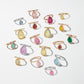 18K Yellow Gold Medium Bright Pink Topaz Calla Flip Ring