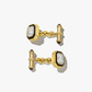 18K Yellow Gold Radiant Cut Diamond Cufflinks