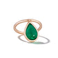 18K Rose Gold 2.3ct Emerald Flip Ring