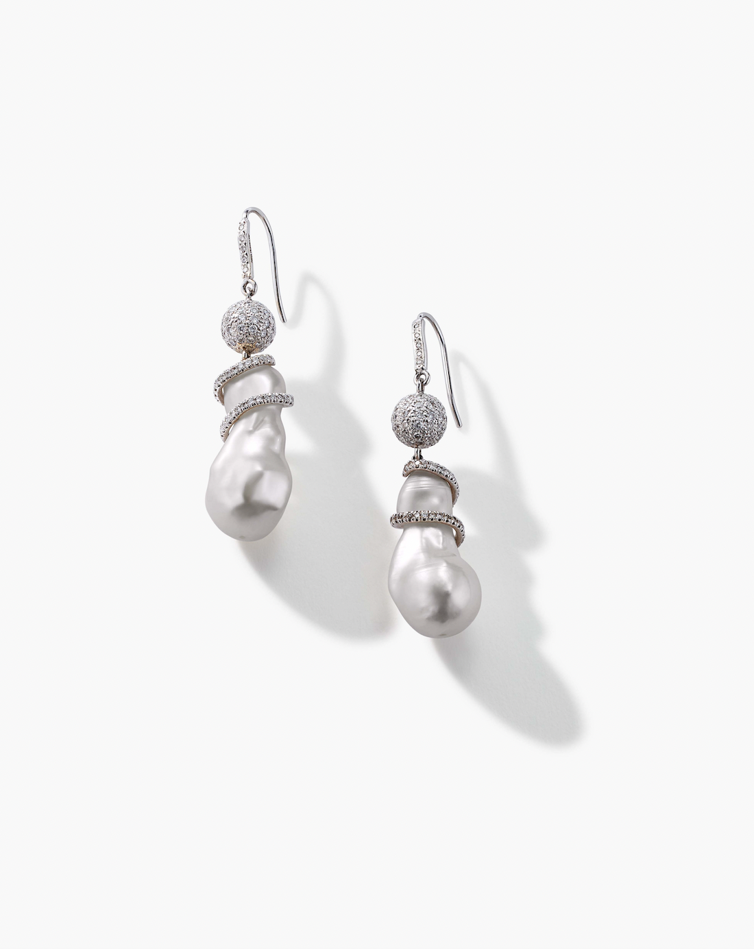 Nina baroque sales pearl earrings