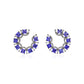 Les Jardins Tanzanite and Diamond Frontal Hoops