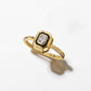 18K Yellow Gold Radiant Cut Diamond Stackable Ring